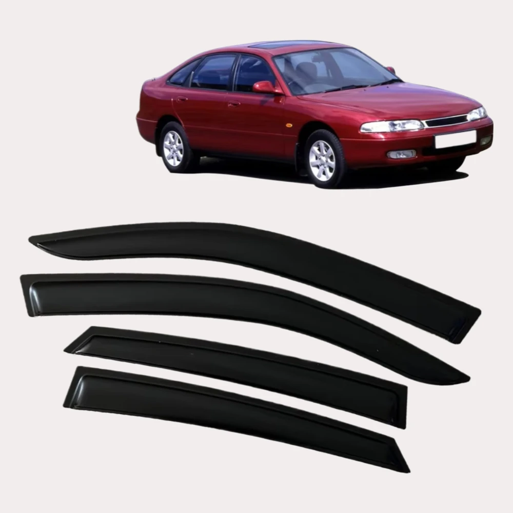

Window Visor Wind Deflectors Rain Guards for Mazda 626 Hatchback 1992 1993 1994 1995 1996 1997 1998 Door Visor Vent Shade