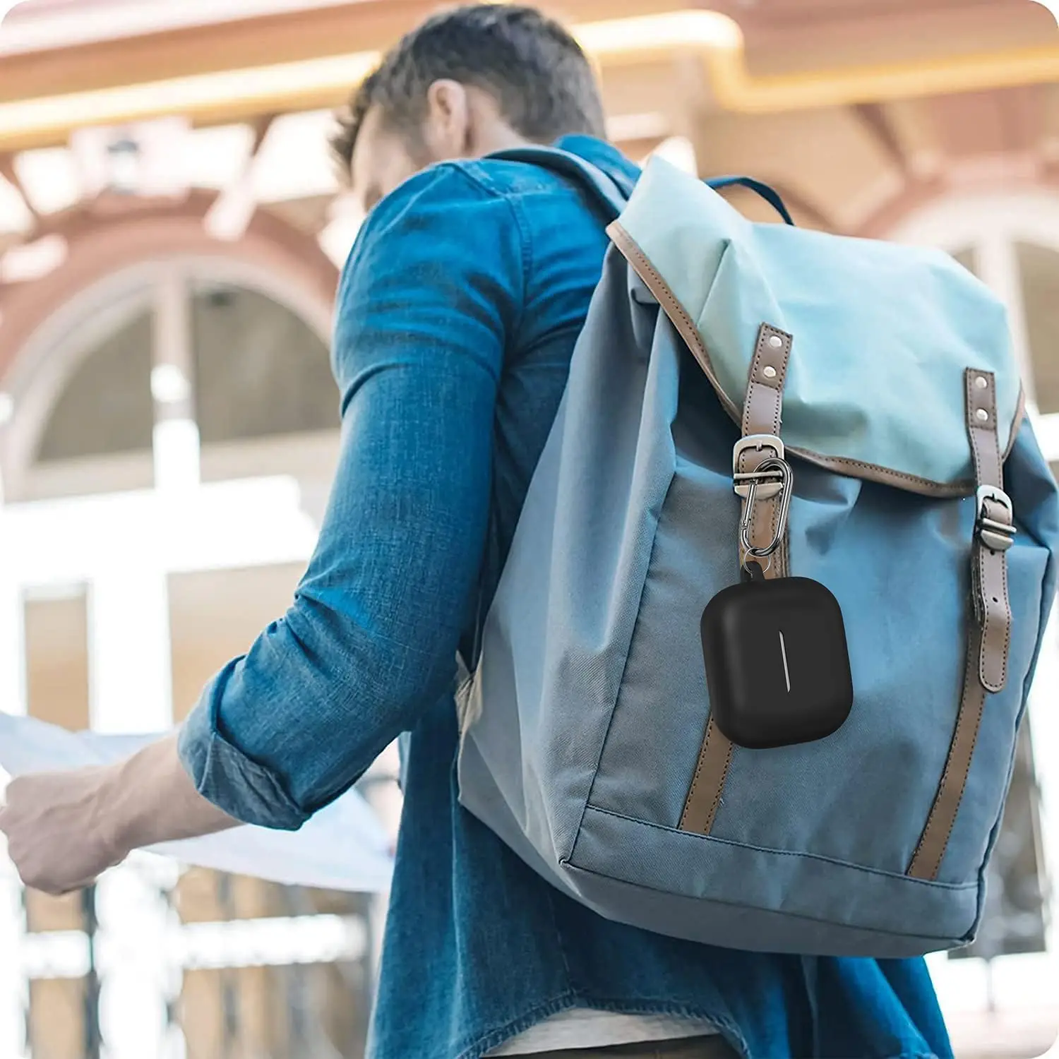 Juste de protection en silicone avec kit de nettoyage, peau douce, porte-clés, 4e étui, AirPods, 2024