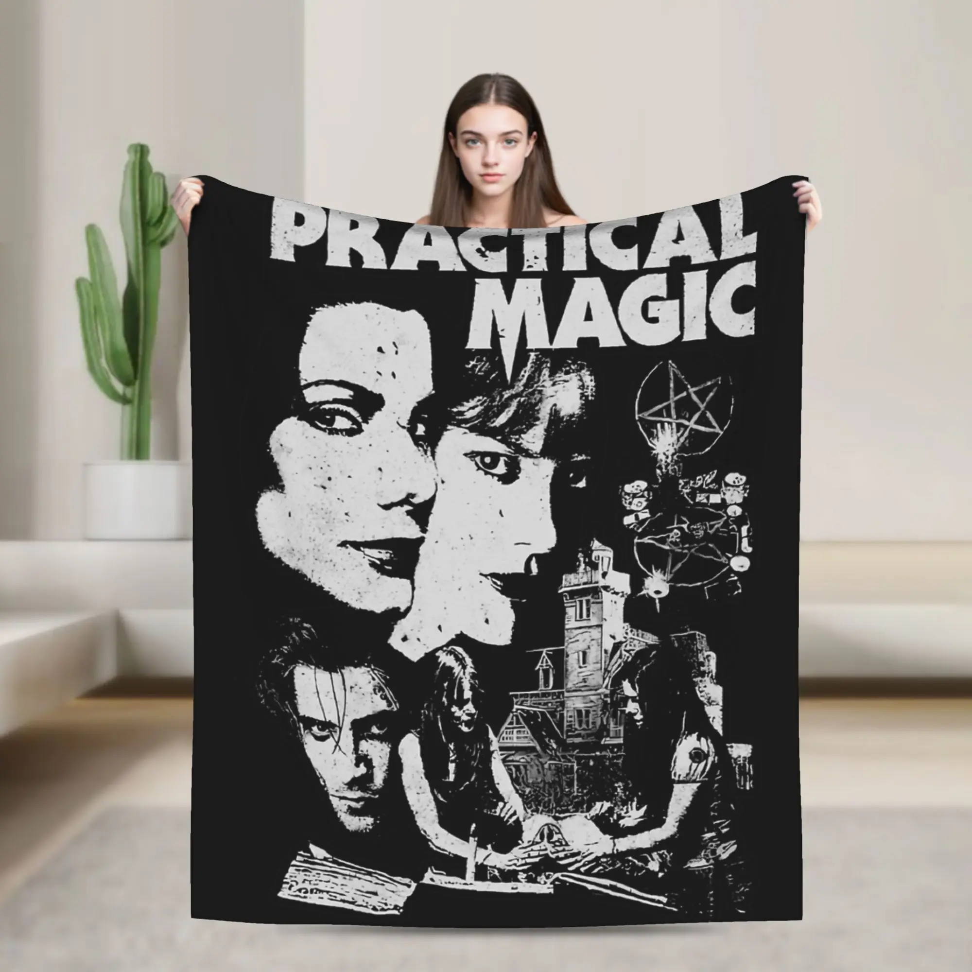 Practical Magic Horror Blanket   Wool Throw Blanket Summer Air Conditioning Decoration Soft Warm Bedsprea