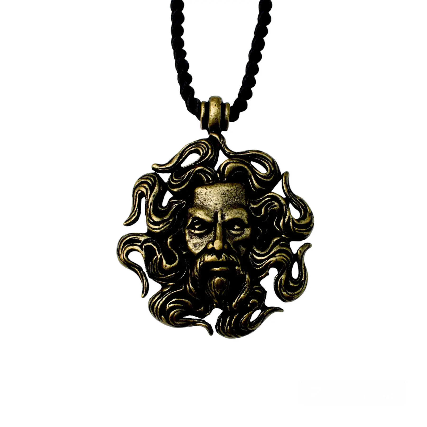 قلادة تميمة أبولو إله الشمس العتيقة للرجال والنساء ، قلادات أسطورية ، مجوهرات حرب سلافية ثقيلة كبيرة