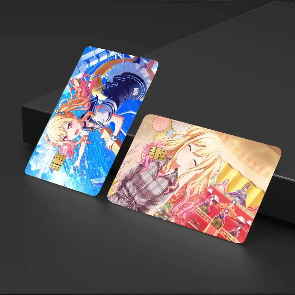 Tenma Saki Animation Game P-Project S-Sekai Card Sticker Cartoon Art Credit Card Skin Anti Scratch Bank Debit Card Decal