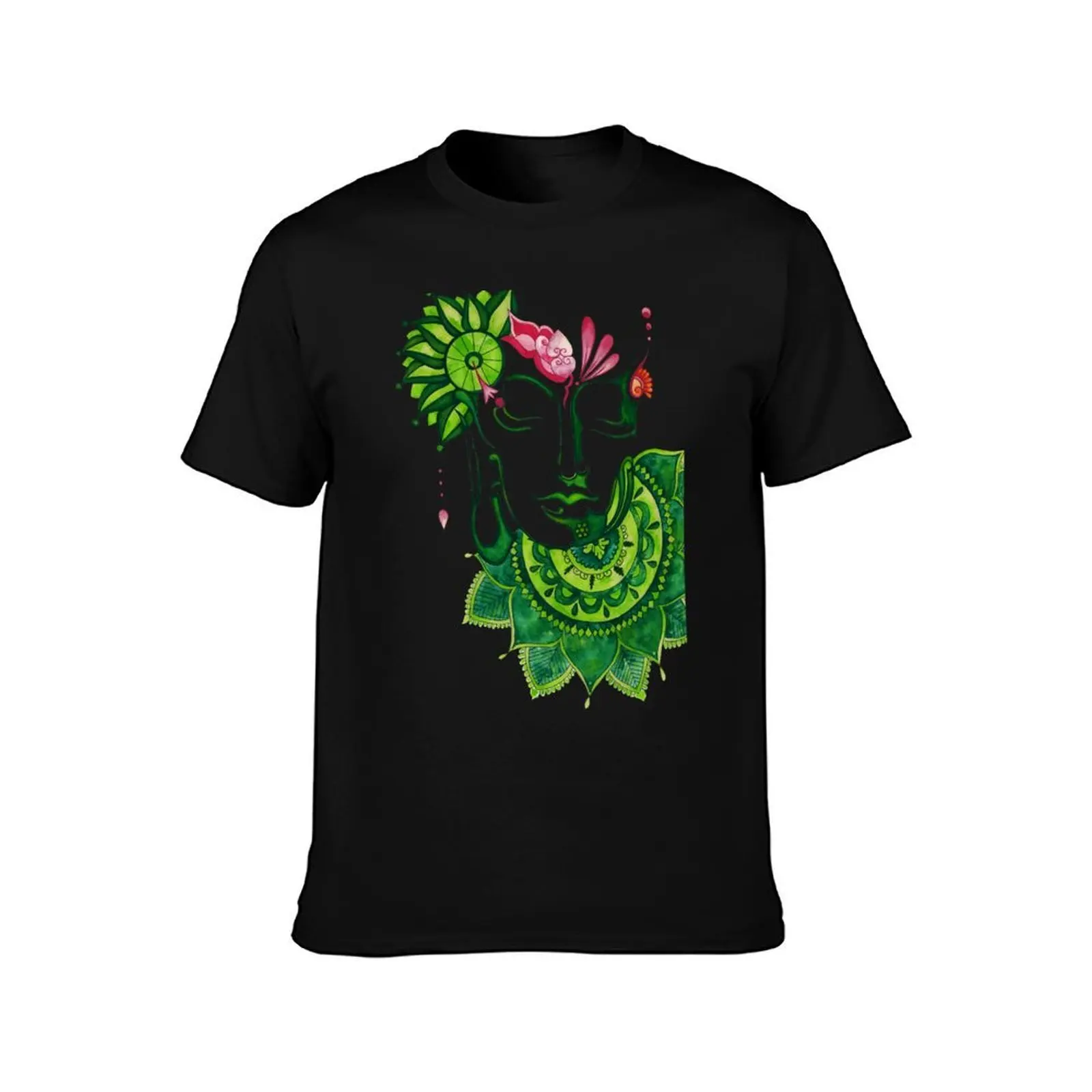 Buddha T-Shirt Stylish Graphic Short Sleeve Top T-Shirt