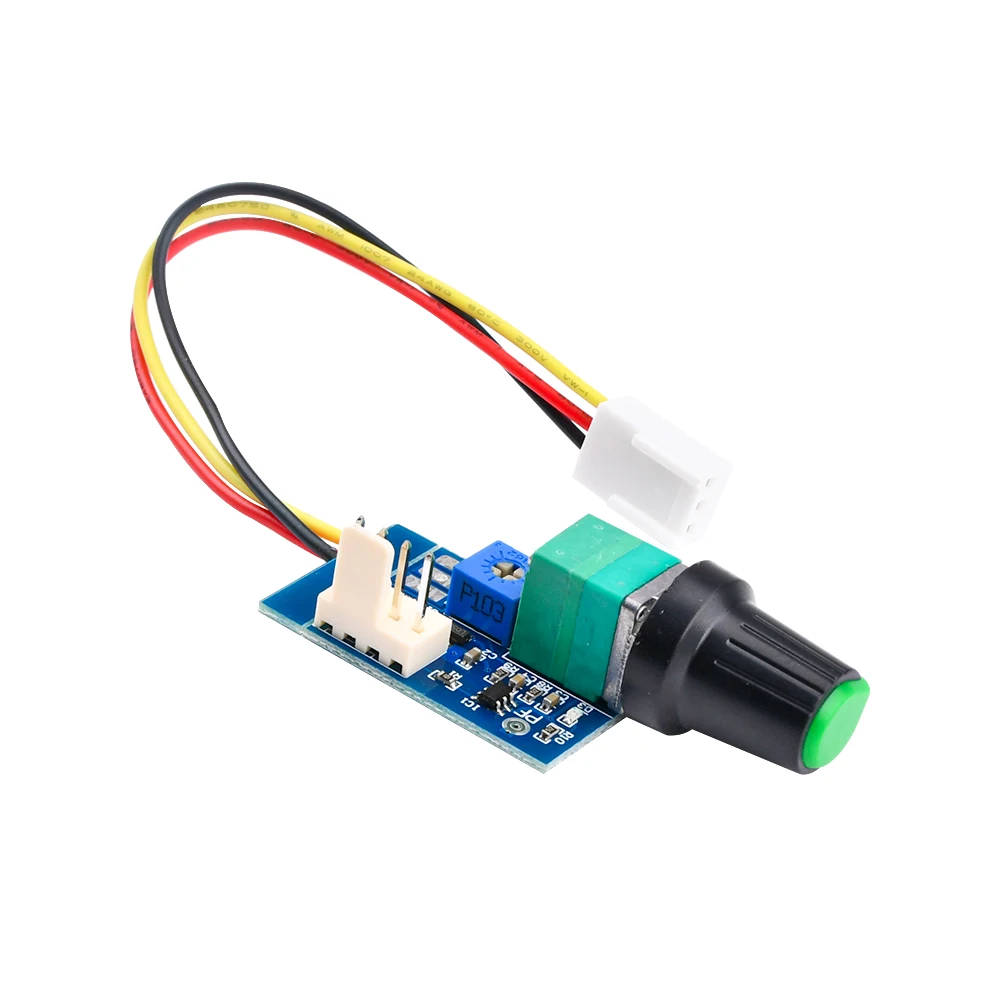 DC 12V PWM Speed Controller Fan Speed governor 4 Wire Computer Temperature control Switch for PC CPU Cooler Fan Manual Stop