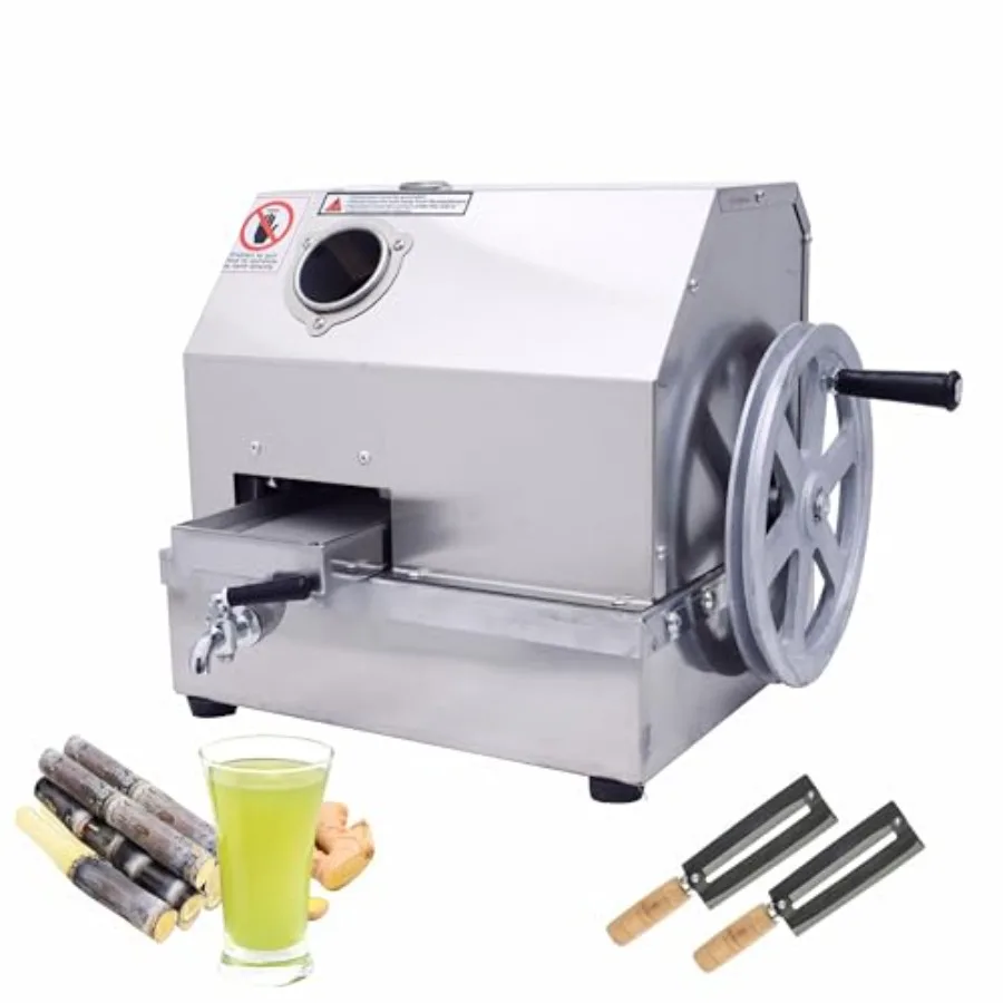 

Ручная соковыжималка для сахарного тростника, сахарная трость, имбирь с автоматической регулировкой давления и портом для очистки, выход 330 фунтов на