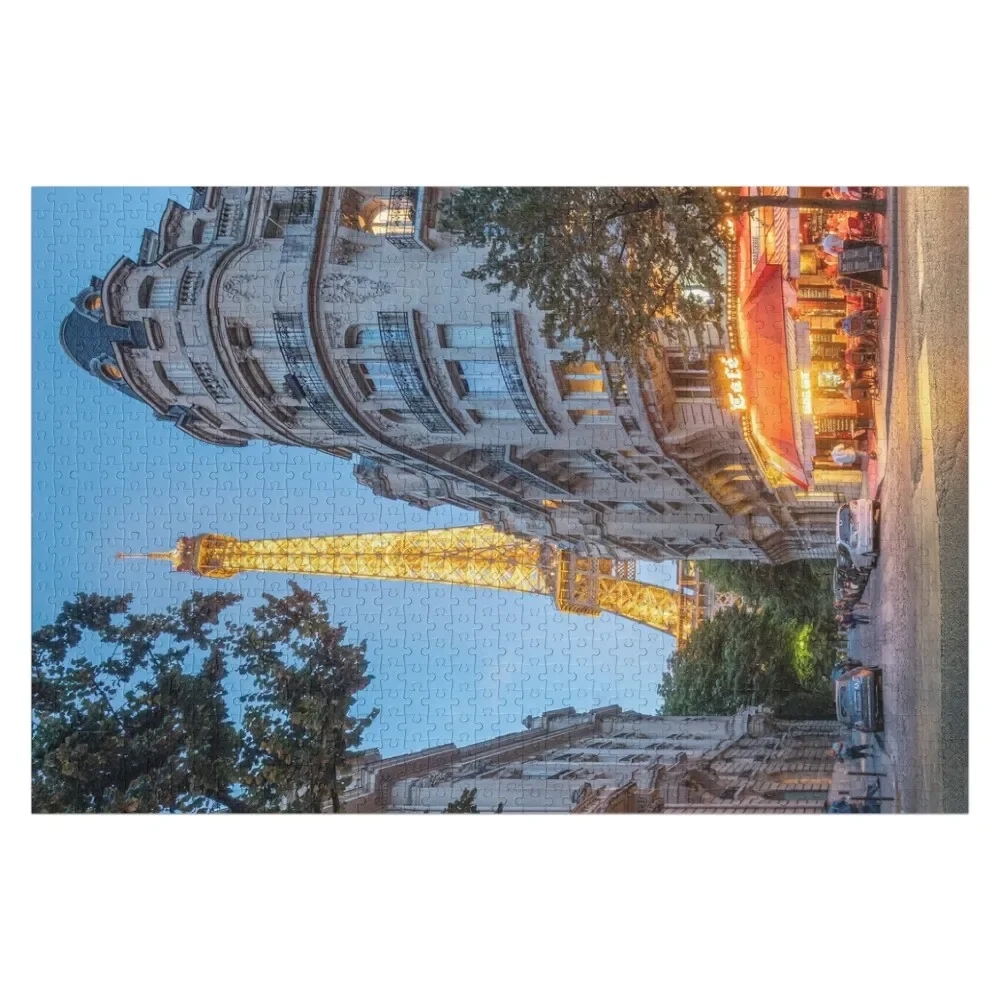 

Paris Cafe Under the Eiffel Tower (jigsaw) Jigsaw Puzzle For Children Personalized Baby Object Puzzle