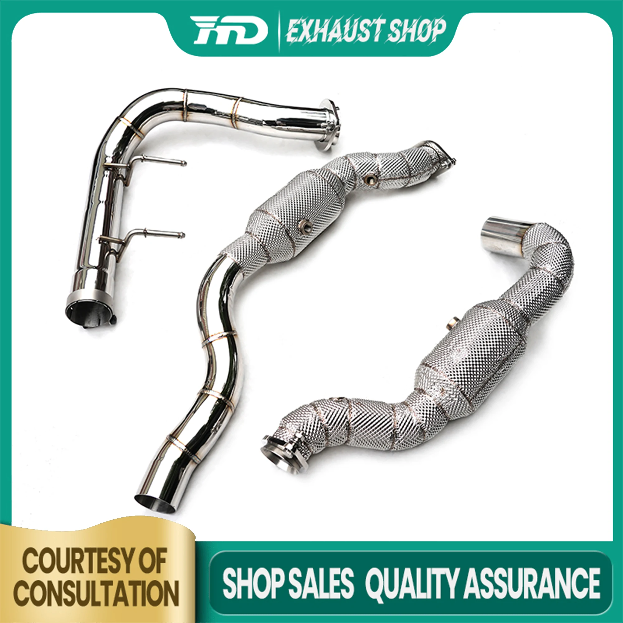 

Высококачественная водосточная труба для Ford Raptor F-150 3,5 T 2017, теплозащитный экран из нержавеющей стали, гоночная труба с высоким расходом HMD