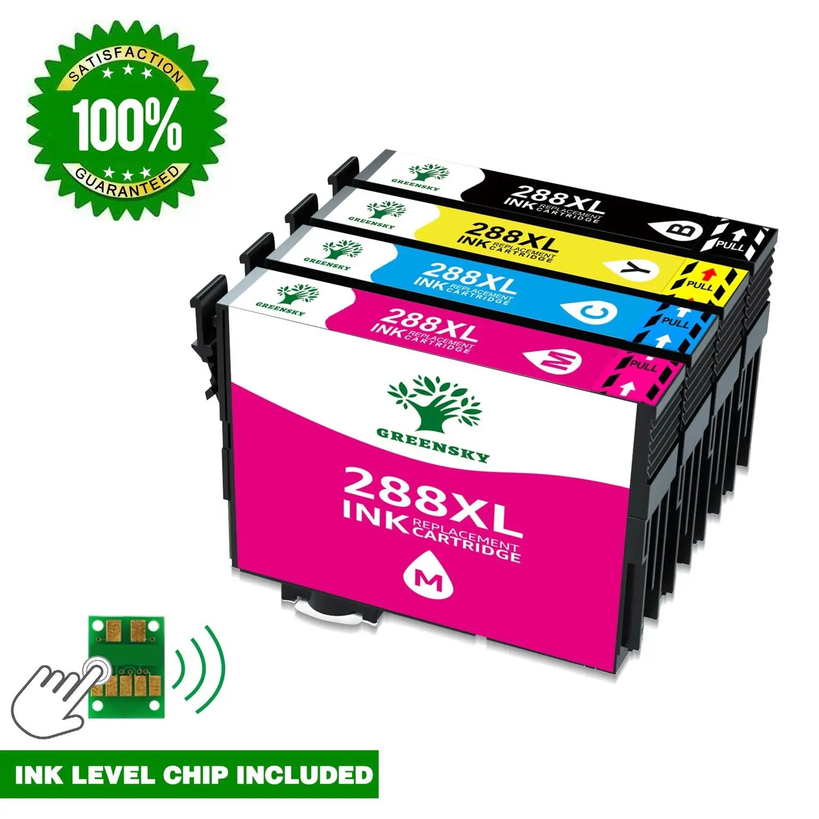 

4pk T288 288XL Reman Ink Cartridges For Epson XP446 XP430 XP330 XP434 XP340