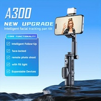 Desktop mobile phone follow the face tracking head Jitterbug live lock AI face recognition follow stand 360°