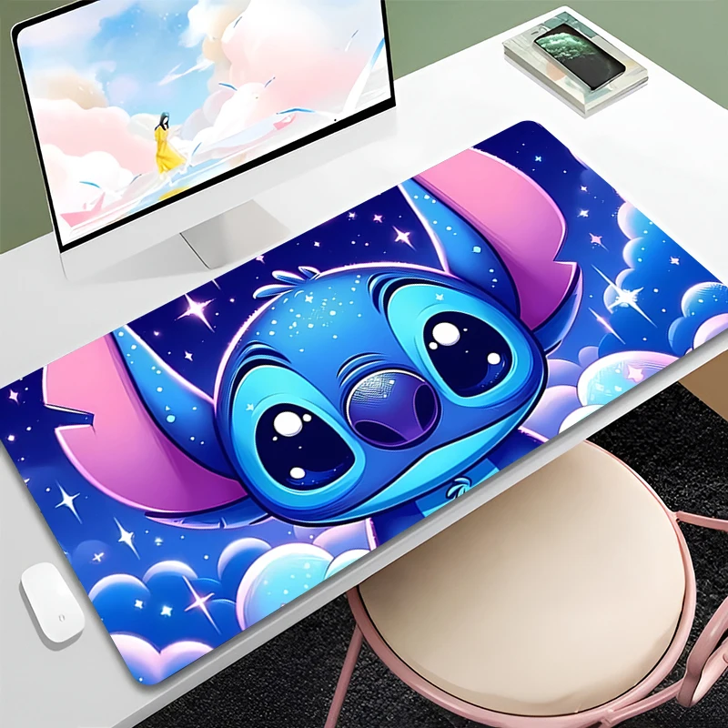 Stitch Cartoon Aesthetic Small Mouse Pad Gamer Computer Desk Mat Kawaii Gaming Accessories Varmilo Keyboard Carpet LOL Mousepad