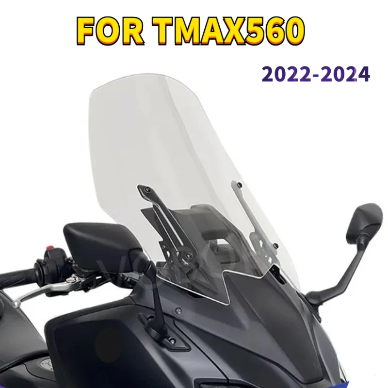 

For Yamaha TMAX560 2022 2023 2024 Competitive Windshield Acrylic Motorcycle Modification Windshield Wind Screen Front Glass