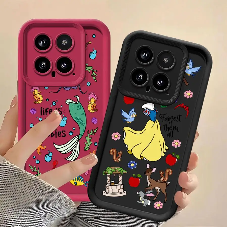 Xiaomi Redmi Note 11 10 13 Pro Plus 9S 12 12S 9 12C 10C 11 Lite Poco X3 NFC 쉘 폰 커버 디즈니 아름다운 공주