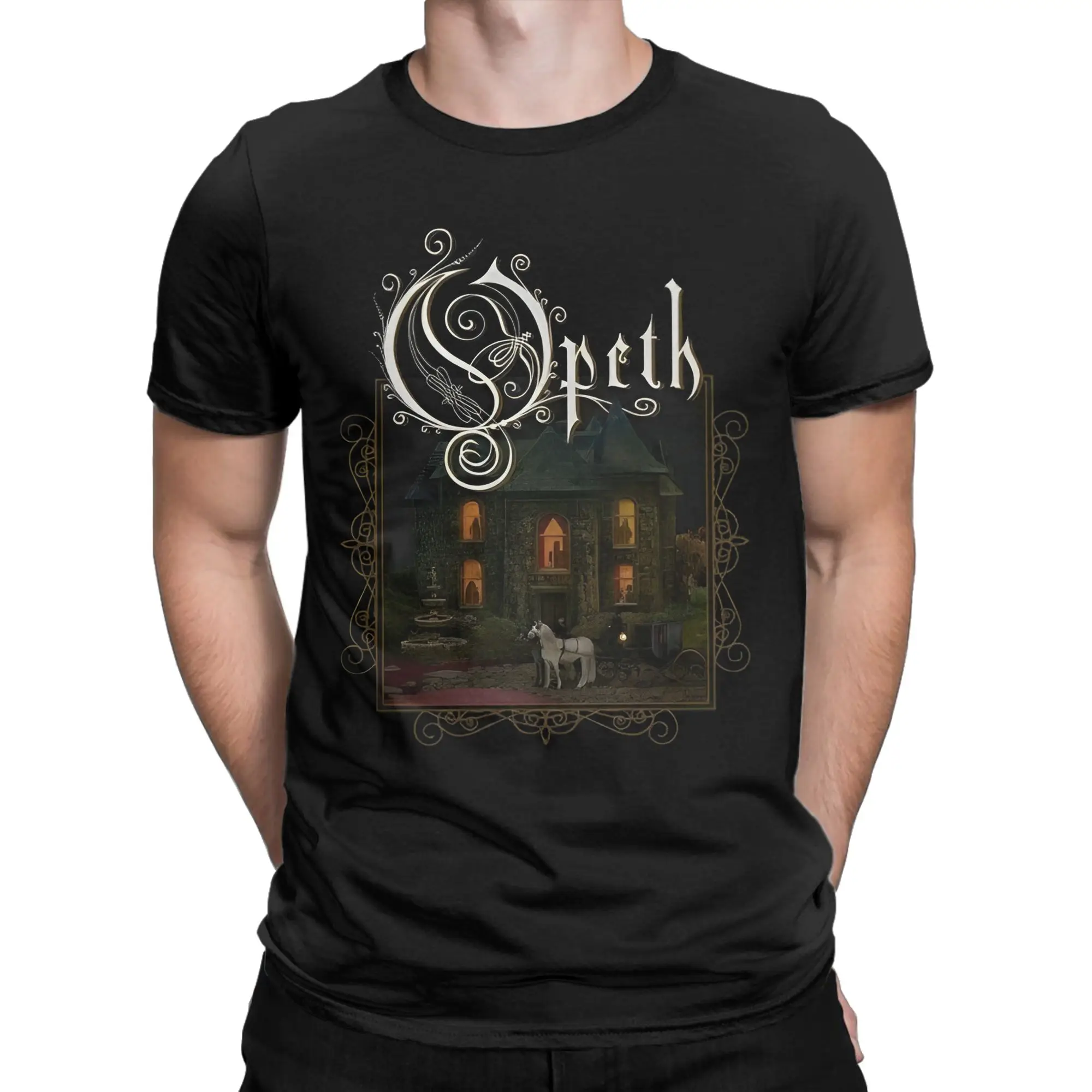 Oversized T Shirt intage Progressive Death Metal Band Print Cotton T Shirts  Popular Tee Shirt for Man Summer Short Sleeve Tops