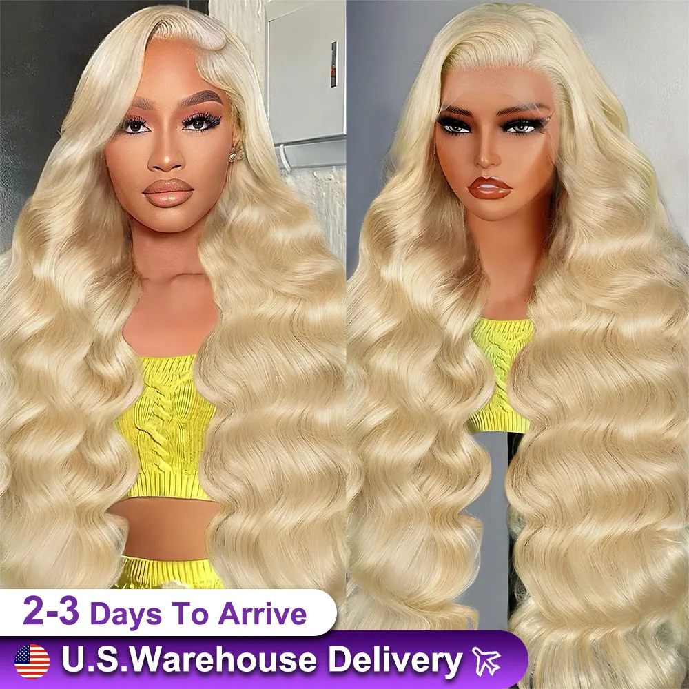 

Парик из натуральных волос 613, 40 дюймов, плотность 200, с эффектом Body Wave, бразильские волосы, парик с кружевной передней частью 13x6, светлый цвет