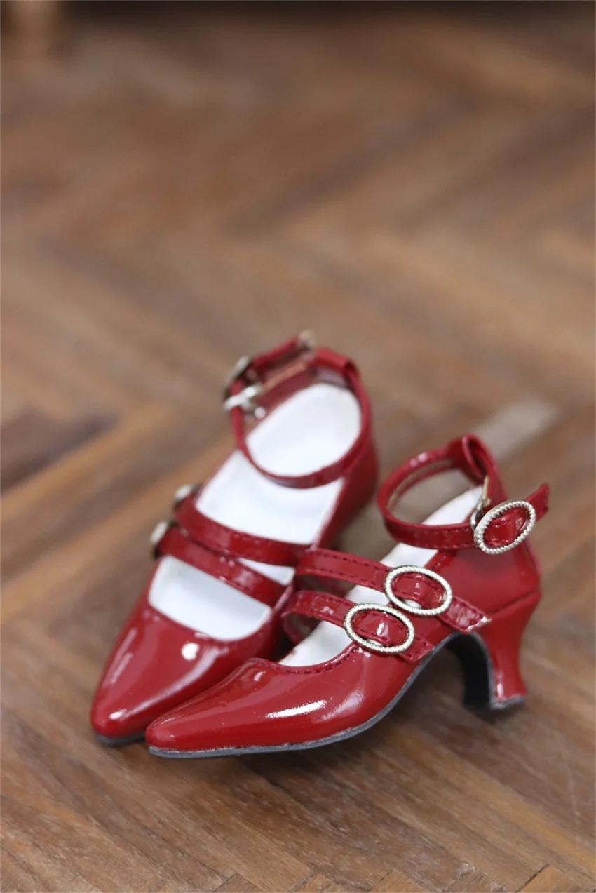 

BJD Shoes 1/3 female pointy multi-buckle Heels BJD Doll accessories