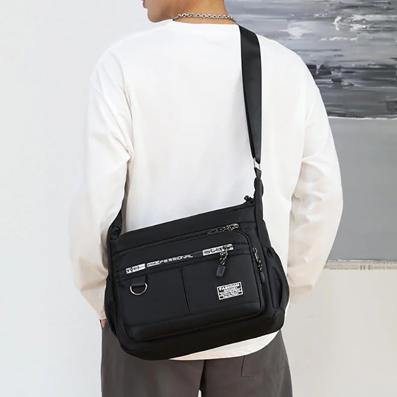 Men's business single-shoulder bag Large Capacity Men's Casual Multi-layer Pocket Fashion Single Shoulder Messenger  Bag