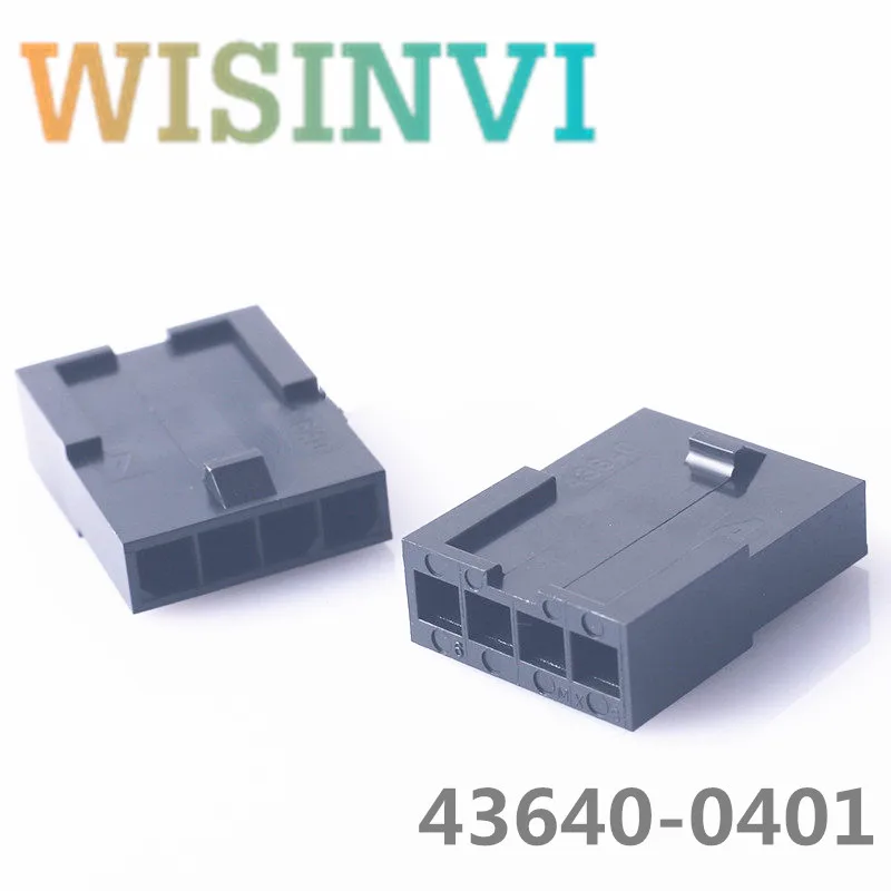 50pcs/lot  436400401 0436400401 43640-0401 Spacing: 3.0mm  Rubber shell: 4pin Plug connector