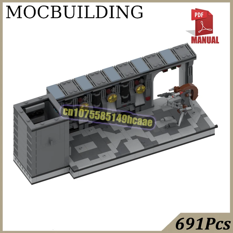 

Посадка Космический корабль Сцена Кирпичи Коридор Диорама Дисплей Модель MOC Строительные блоки Игрушки Строительство