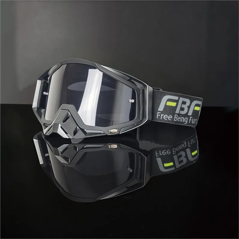 Dual Sport Adventure Goggles Breathable Comfort Liner Wind Sand Dust Prevention UV400 Protection For Mountain Road Riding