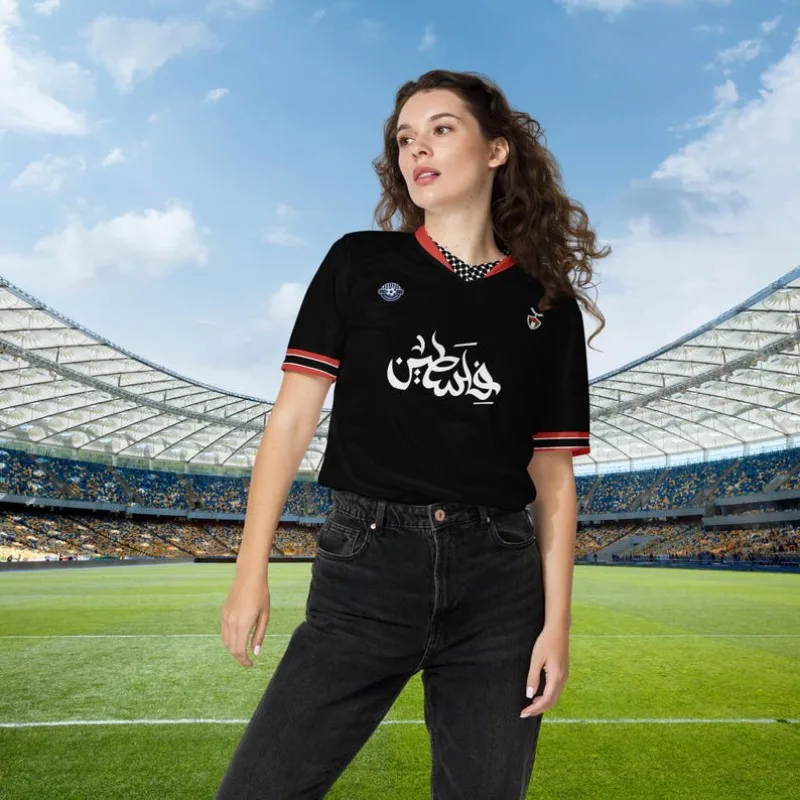 

Modern Everyday Falastin Streetwear Lightweight Jersey Style Quick Drying Breathable Sportswear Suitable for Both Men and Women