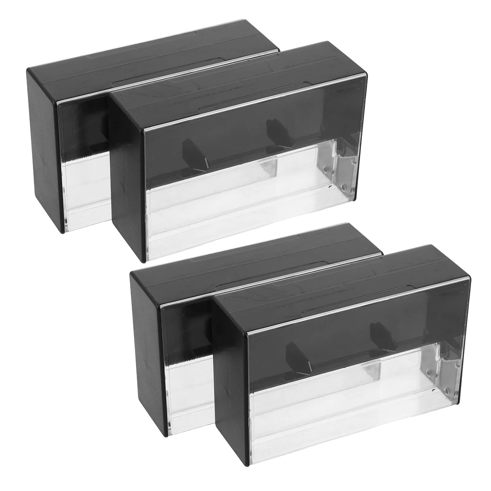 4Pcs Cassette Tape Case Double Sided Storage Light Blocking Audio Tape Organizer Holder Perfect for Recording Production and