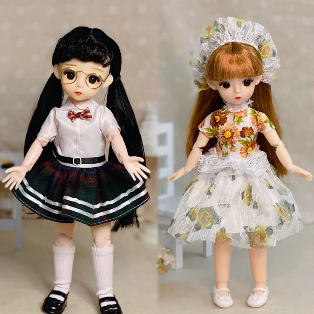 

1/6 SD 30cm Bjd Doll with Clothes Attractive Eyes Long Hair Princess Dress Up BJD Dolls Anime High Heel