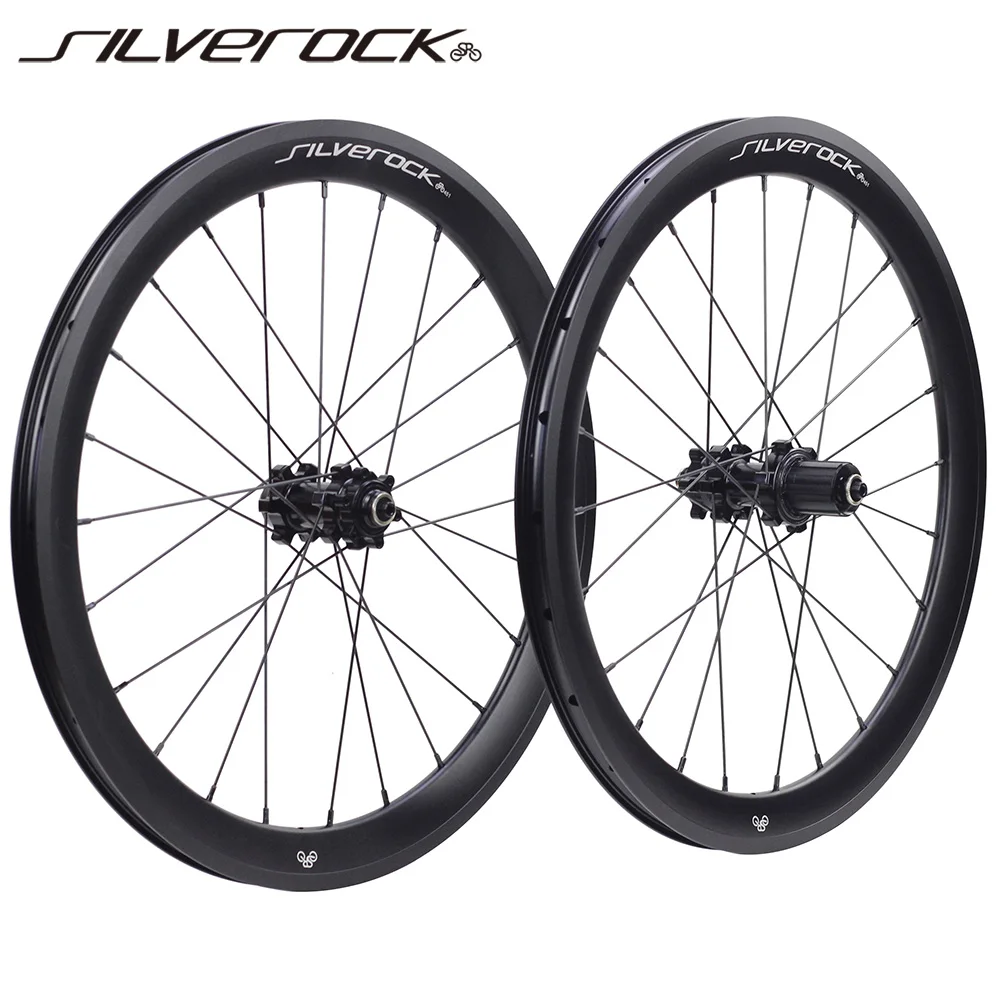 

SILVEROCK SR38A 20" 406 451 Alloy Black Wheelset Rim Disc Brake High Profile 100/135mm for Tricycle Folding Minivelo Bike Wheels