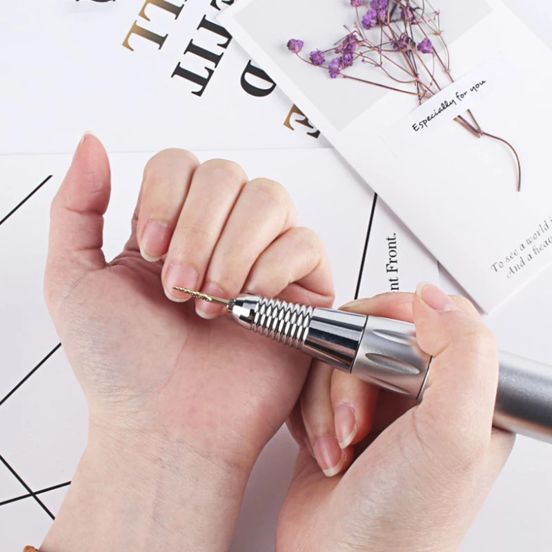 لقم ثقب الأظافر الذهبية ، رأس الطحن ، فولاذ التنغستن ، أداة تلميع نظيفة ، فن الأظافر ، عالية الجودة ، متخصصة