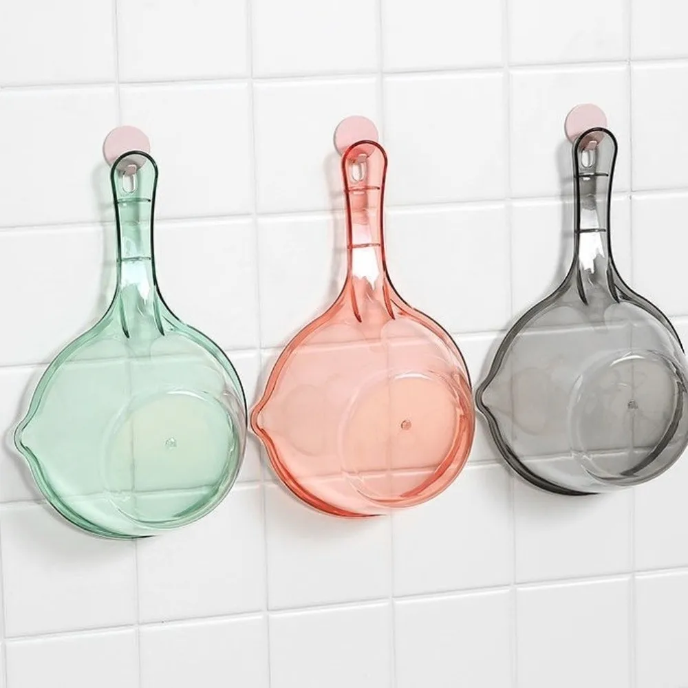 Portable Plastic Water Ladle Transparent Thickened Water Dipper Large Capacity Shampooing Water Scoop Water Splashing Festival