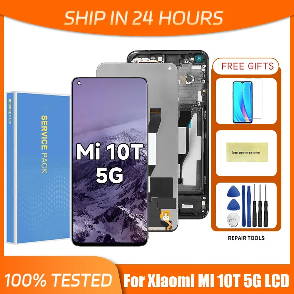 For Xiaomi Mi 10T 5G 6.67\'\'For Redmi K30S Mi 10T Pro M2007J3SY LCD Display Touch Screen Digitizer Assembly Replacement