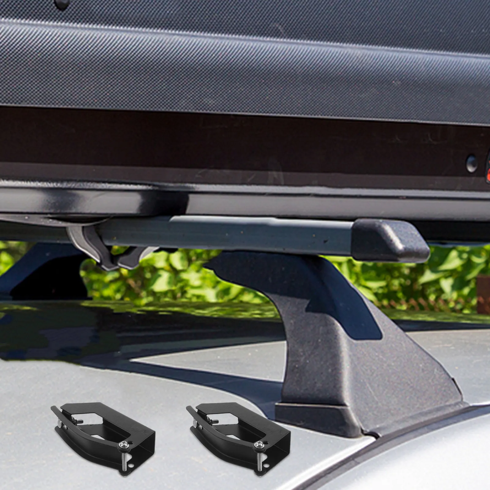 

4Pcs Roof Rack Clamps Heavy Duty Car Luggage Carrier Mounting Brackets Universal Fit Cargo Carrier Clips Mounting