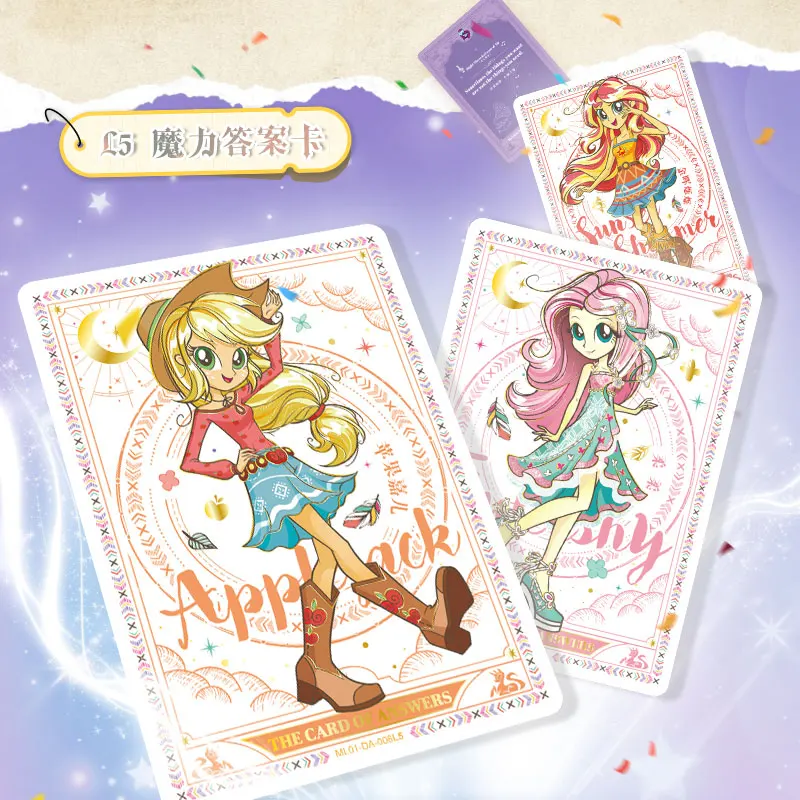 KAYOU Little Pony Magiczna Karta Książka Oryginalne Całe Pudełko Przyjaźń Dźwiękowy Boom Karta Kolekcja Anime Karta Peryferyjna Zabawka Prezenty
