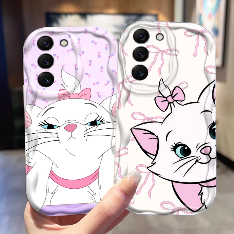 Mary Cat Disney Cartoon Cute For Samsung S24 S23 S21 S20 Ultra Plus FE A73 A72 A71 A51 A31 A05S A05 A04 5G Wave Oil Soft