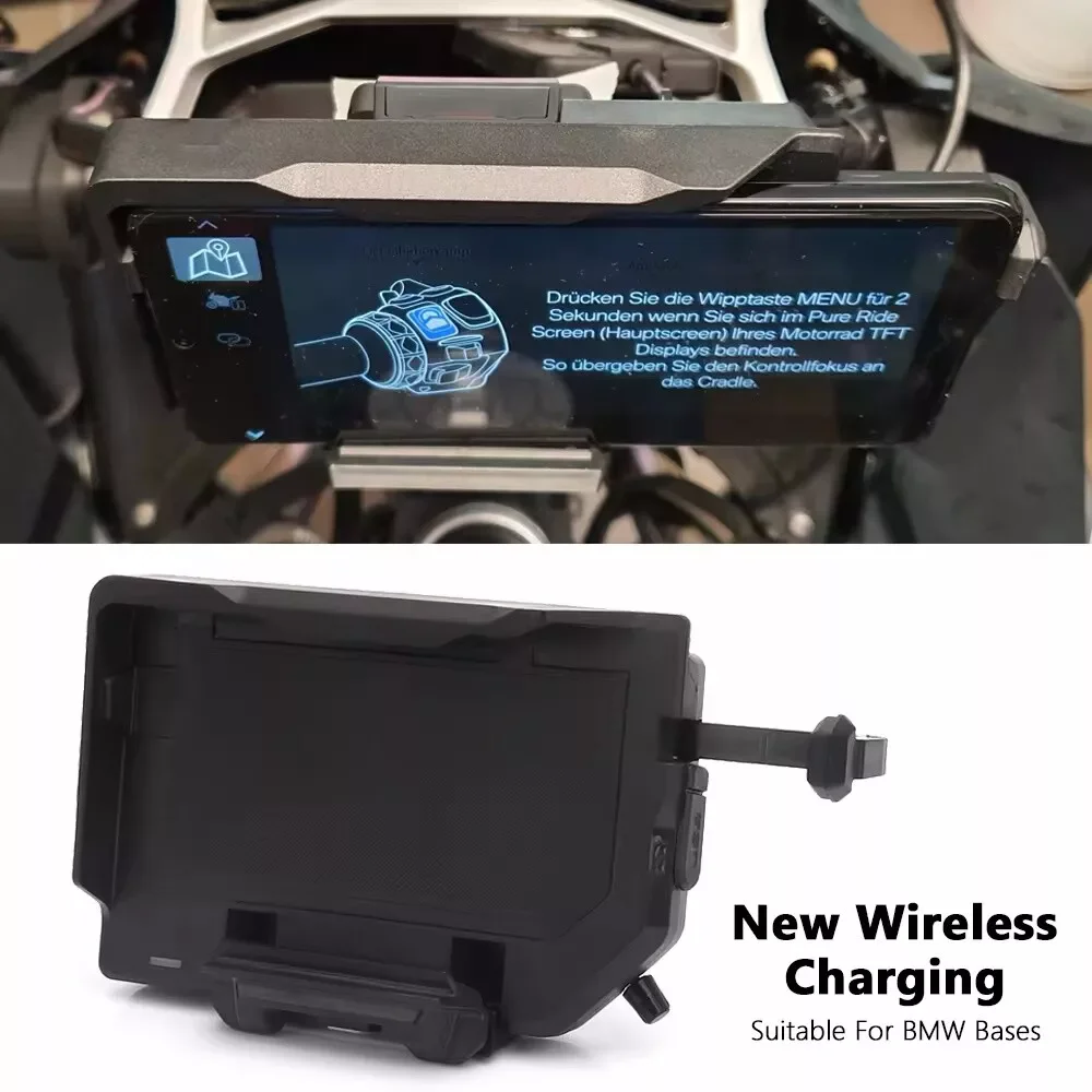 

Motorcycle For BMW R1300GS R1250GS R1200 F850 F750 GS ADV wireless charging GPS Phone mobile navigation stand wireless charging