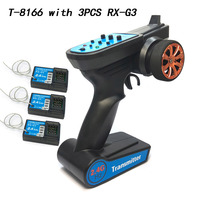 for 1/10 1/8 Crawler 3CH 2.4GHz Radio system Transmitter Controller remote control w/ Receiver for RC Car Boat PK TG3 FS-GT3B