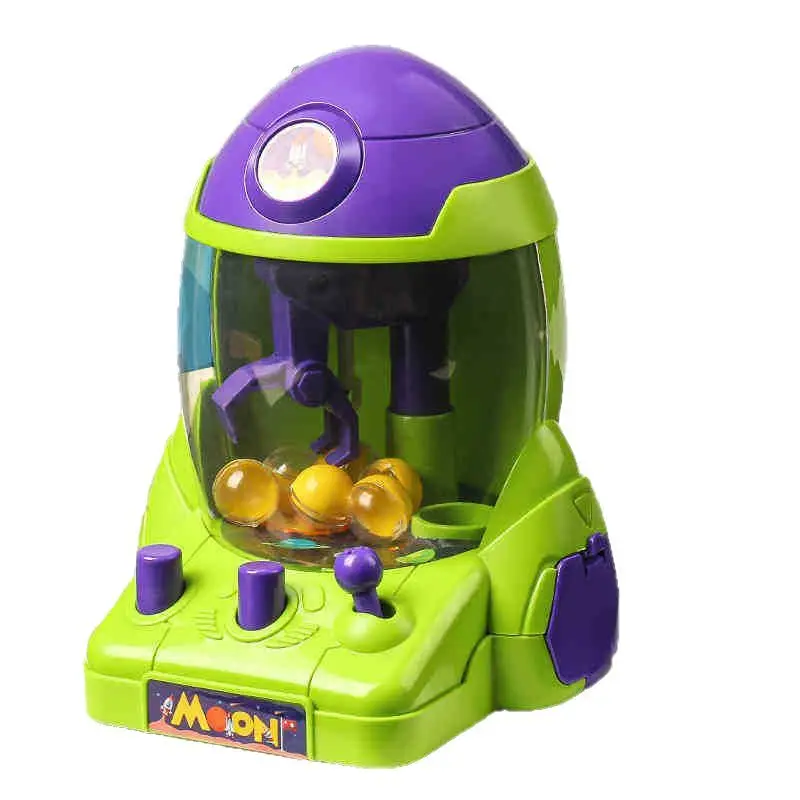 Mini Space Rocket Claw Machine Ball Grabber Toy for Boys Girls Educational Game