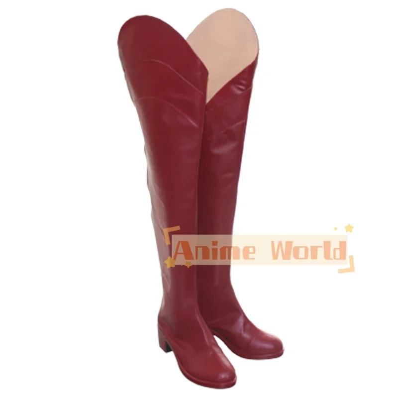 Gioco Anne Takamaki Cosplay scarpe Halloween Carnival Boots Cosplay Prop Anime PU Leather Shoes Custom Made