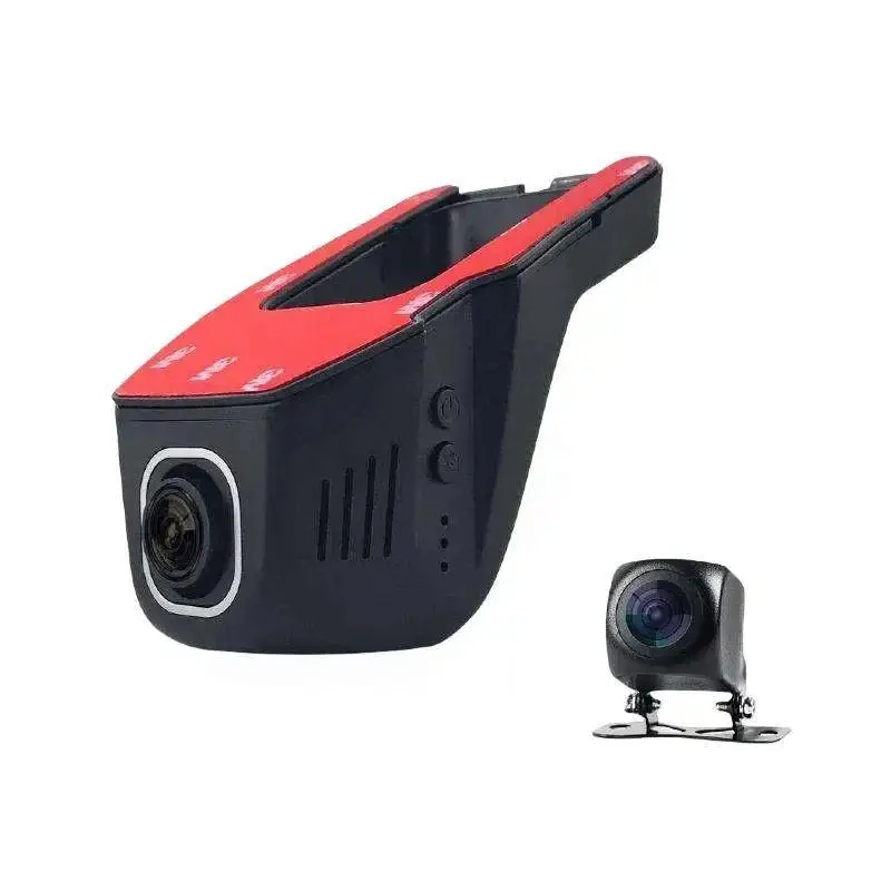U-type hidden 2 camera 4K 2160P WiFi car DVR dashcam camera HD 1080P 24H parking monitoring APP control car driving video record