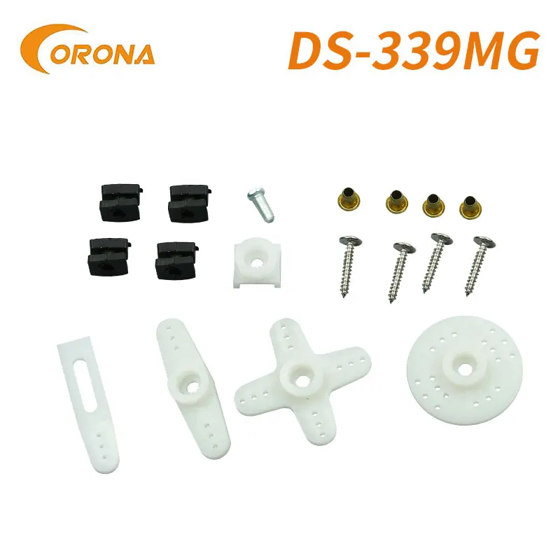 Corona ds339mg DS-339MG médio servo digital rolamento de esferas metal engrenagem para rc avião corrigir asa modelo carro robô brinquedo acessórios