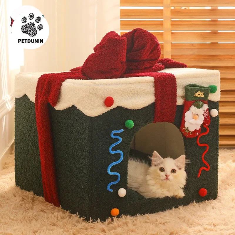 

Cat Nest Winter Warm Closed Four Seasons Universal Internet Celebrity Cat House Bed House Villa Dog Kennel Pet Supplies