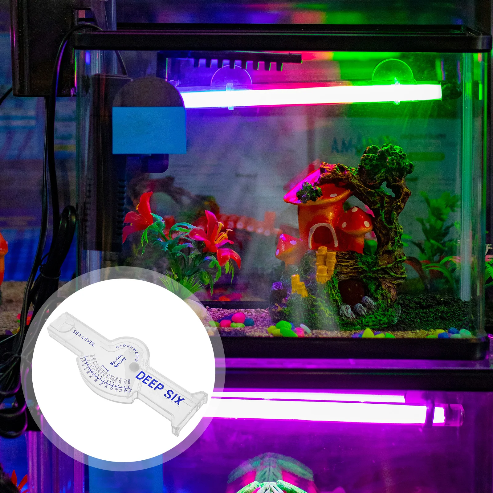 

15cm Accurate Salinimeter Hydrometer Salt Water Meter for Fish Tank Aquarium Conductivity Measurement