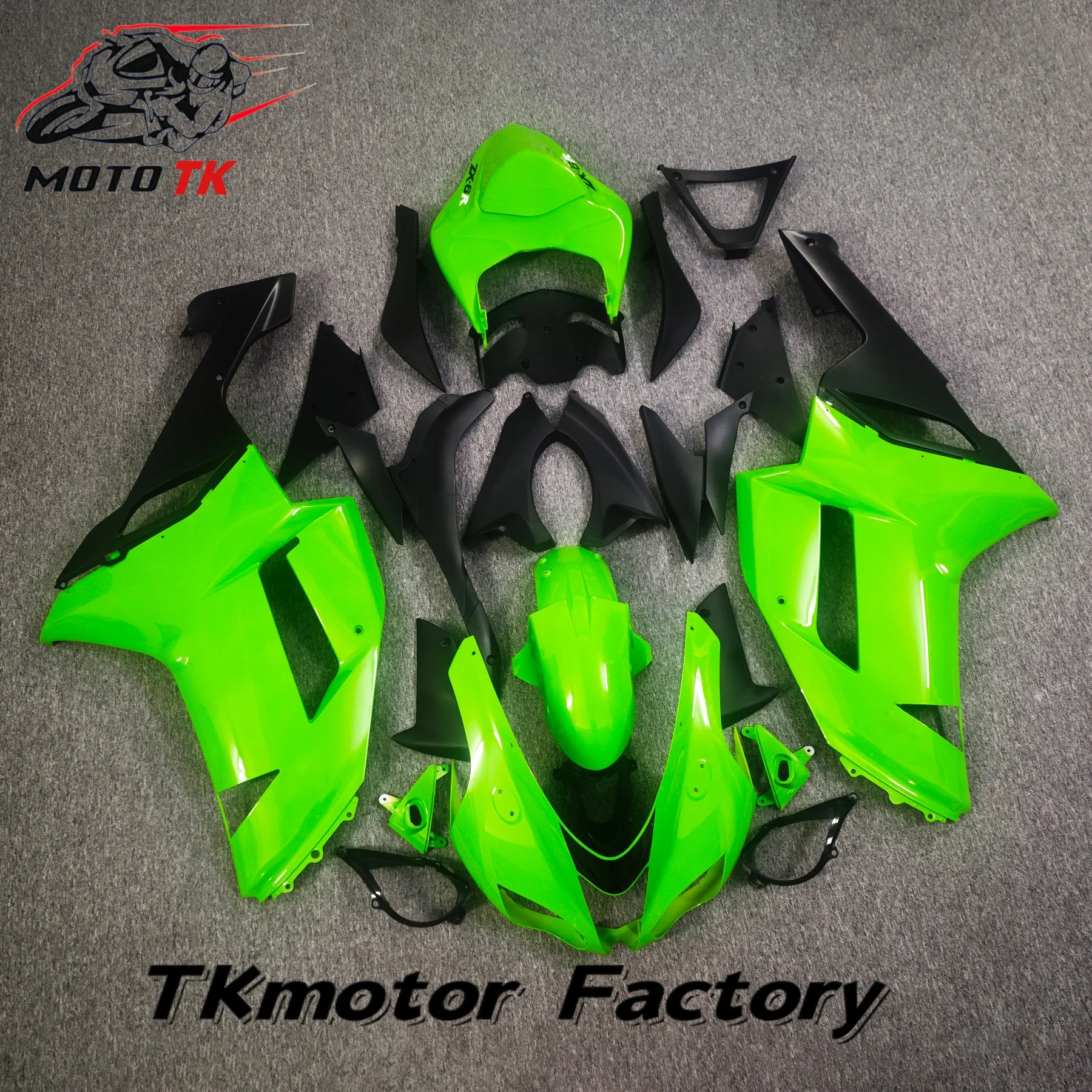 

New ABS Whole Motorcycle Fairings Kit Fit for Kawasaki Ninja ZX-6R ZX6R 636 2007 2008 07 08 Bodywork set Cool Green