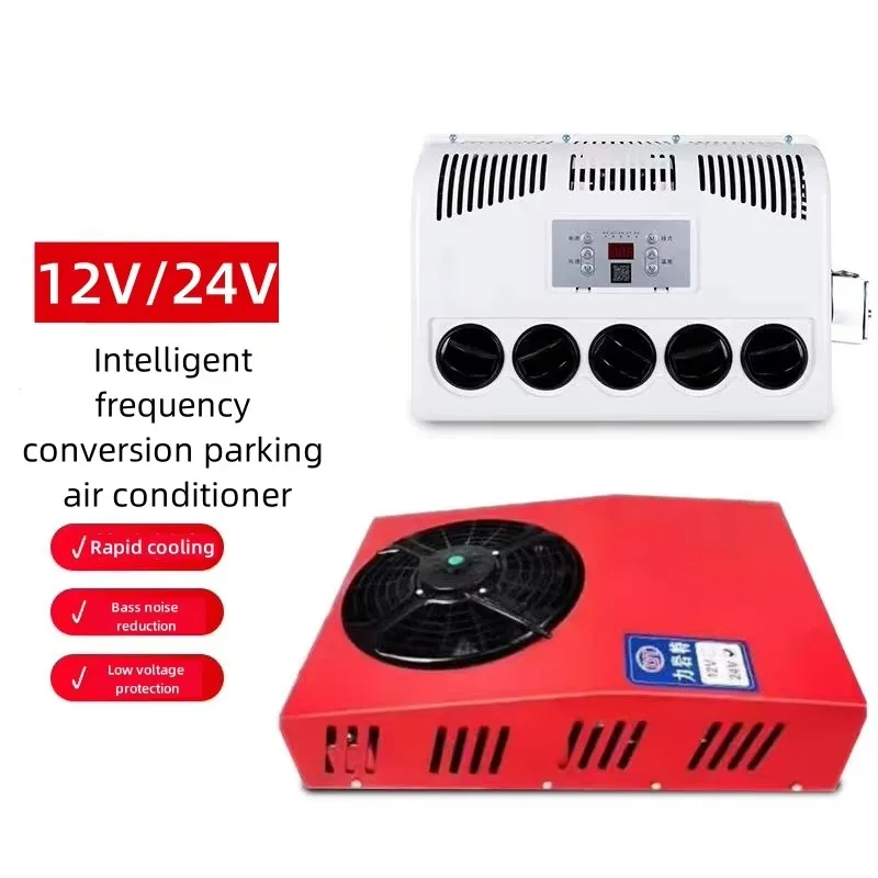 800W Universal 12V 24V Rooftop Parking Air Conditioner for Truck RV Camper Cab Climate Control Cooling AC System