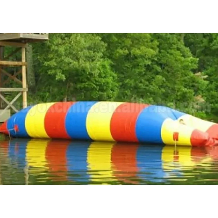 Outdoor Inflatable Water Pillow Inflatable Water Jumping Bag Inflatable Water Catapult Blob Rental