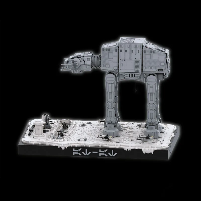 

7747PCS Star Batter MOC Assault on Hoth UCS AT-AT Модель строительных блоков, Epic Galactic Battle Diorama, Образовательная витрина своими руками
