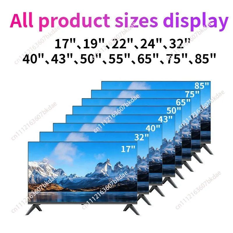 Smart LED Flat Screen TV, 24/32/43/50 Inch Android Large Screen Smart Television for Home Hotel
