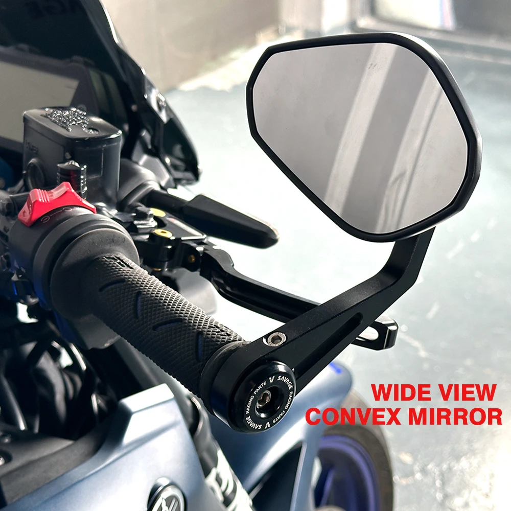 لسوزوكي GSX-8S 2023-2025 دراجة نارية بار نهاية مرآة المقود الرؤية الخلفية الجانب مرآة محدبة مرايا الرؤية واسعة قابل للتعديل GSX8S