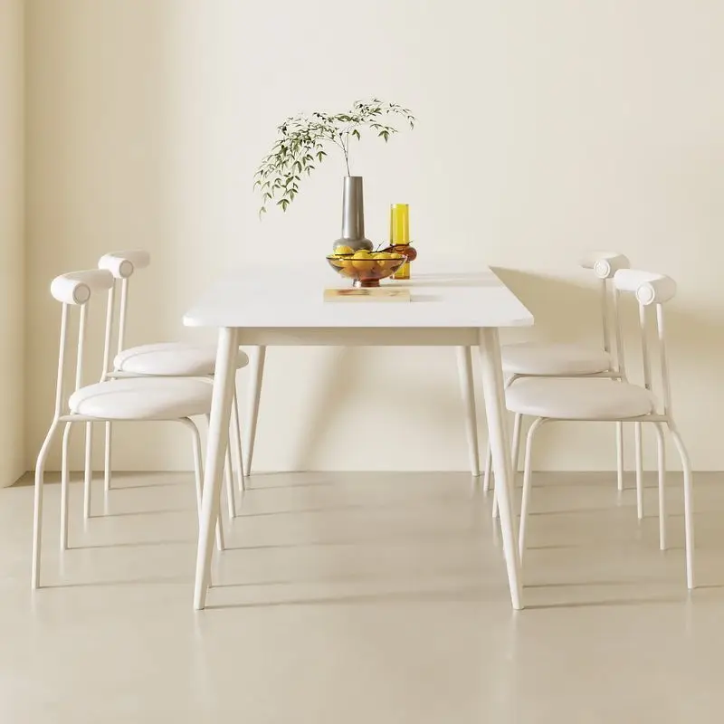 Style crème, blanc, table à manger, ardoise, combinaison, style nordique, ménage