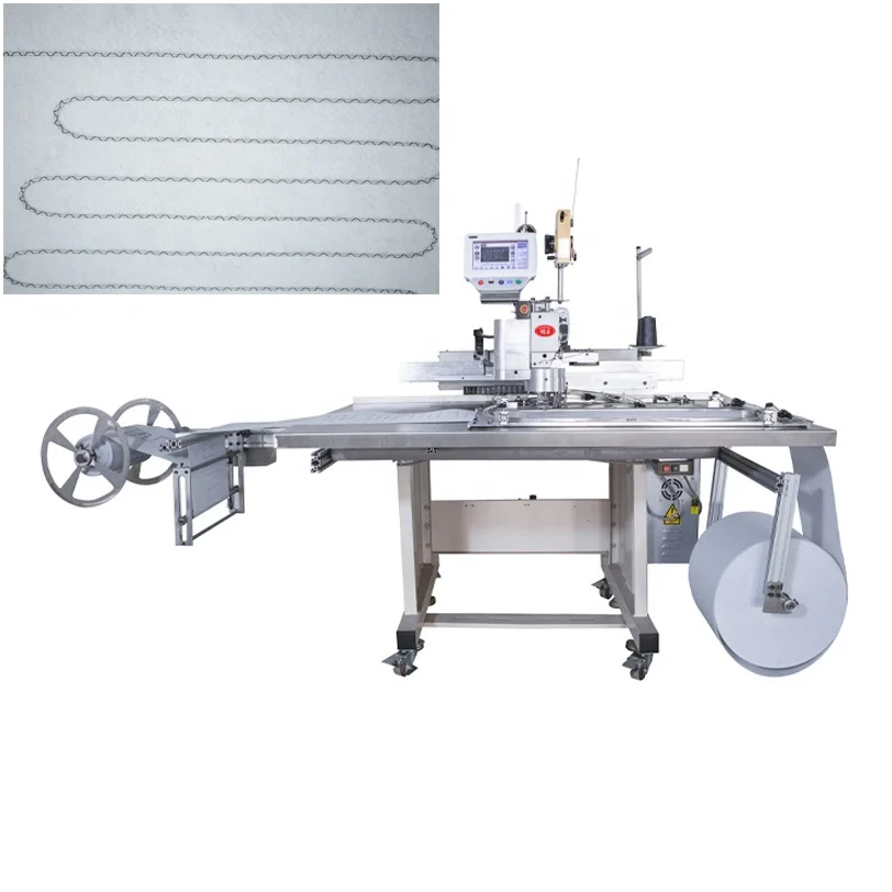 Fully Automatic Electric Heating Mattress Sewing Making Machine Thermal Blanket Carpet Core Motor Gear Components Flat-Bed