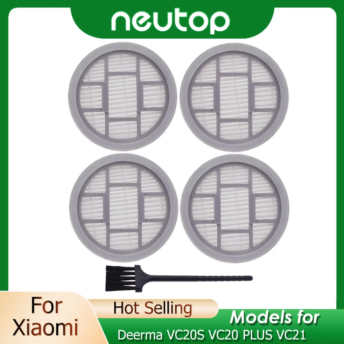 Hepa-фильтр, совместимый с Xiaomi Deerma VC20S VC20 PLUS VC21, беспроводной пылесос с ручкой, 1/2/3/4 шт., детали, аксессуары Hepa-фильтр, совместимый с Xiaomi Deerma VC20S VC20 PLUS VC21, беспроводной пылесос с ручкой, 1/2/3/4 шт., детали, аксессуары