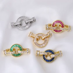 Juya Handmade 18K Real Gold Plated Mountings Decorative Clasp Buckle Fasteners Accessories For DIY Baroque Pearls Jewelry Making